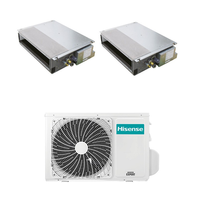 Condizionatore Hisense Canalizzato Dual Split 9000+9000 Btu Inverter 2Amw52U4Rxc R-32 A++