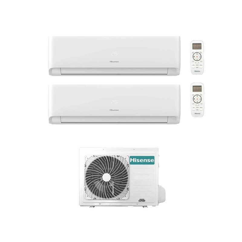 Condizionatore Hisense Dual Split Ecosense 12000+12000 Btu Wifi Inverter 2Amw52U4Rxc A++