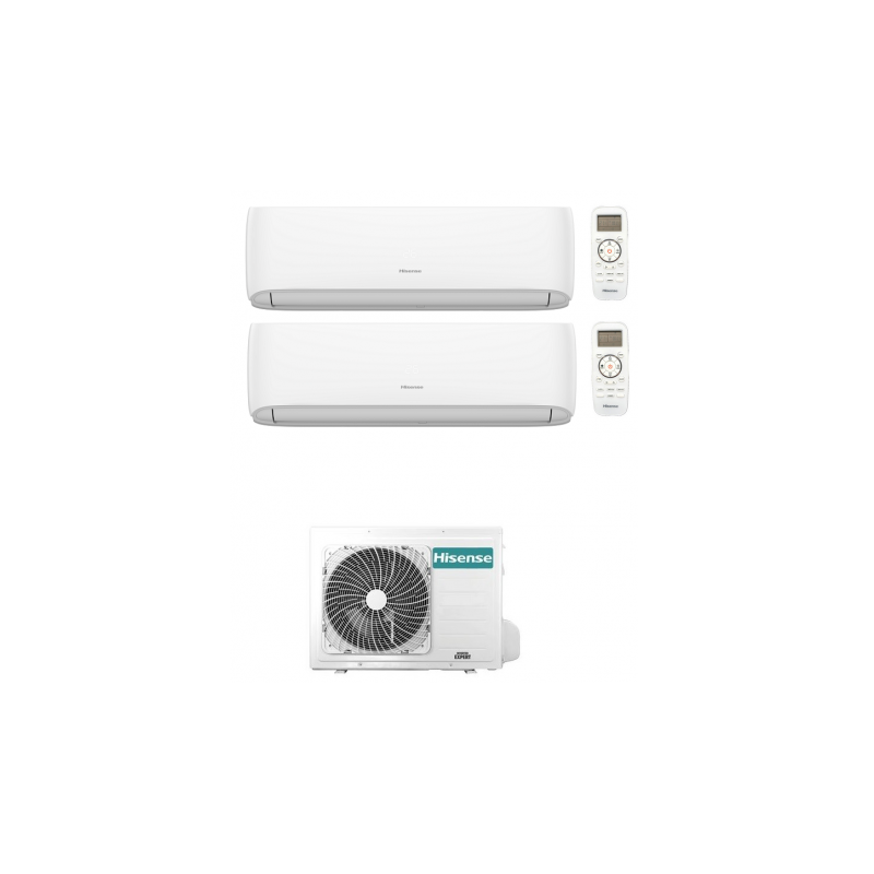 Condizionatore Hisense Dual Split Hi-Comfort 9000+12000 Btu Wifi Inverter 2Amw42U4Rgc A++