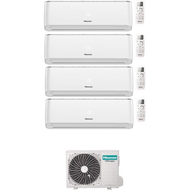 Condizionatore Hisense Quadri Split Energy Pro 9000+9000+9000+12000 Btu Wifi Inverter 4Amw81U4Raa A++