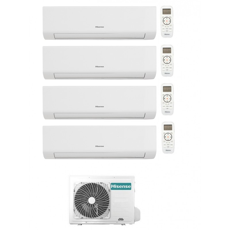 Condizionatore Hisense Quadri Split Energy Ultra 7000+7000+12000+12000 Btu Wifi Inverter 4Amw81U4Rjc A++