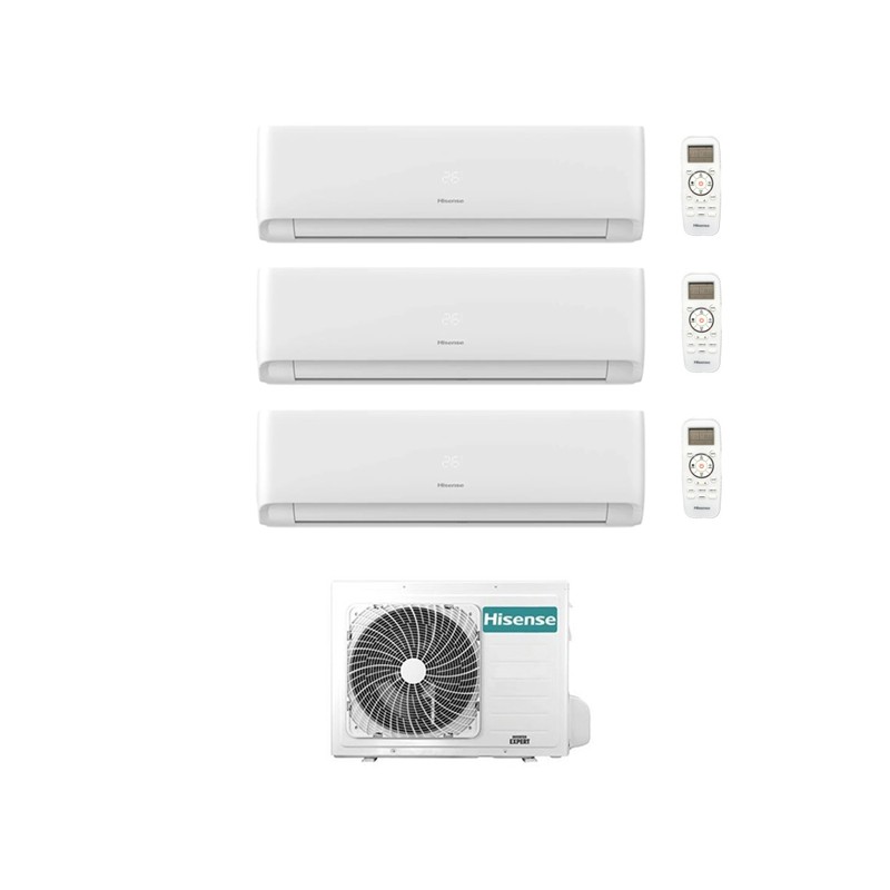 Condizionatore Hisense Trial Split Ecosense 7000+7000+9000 Btu Wifi Inverter 3Amw52U4Rjc A++