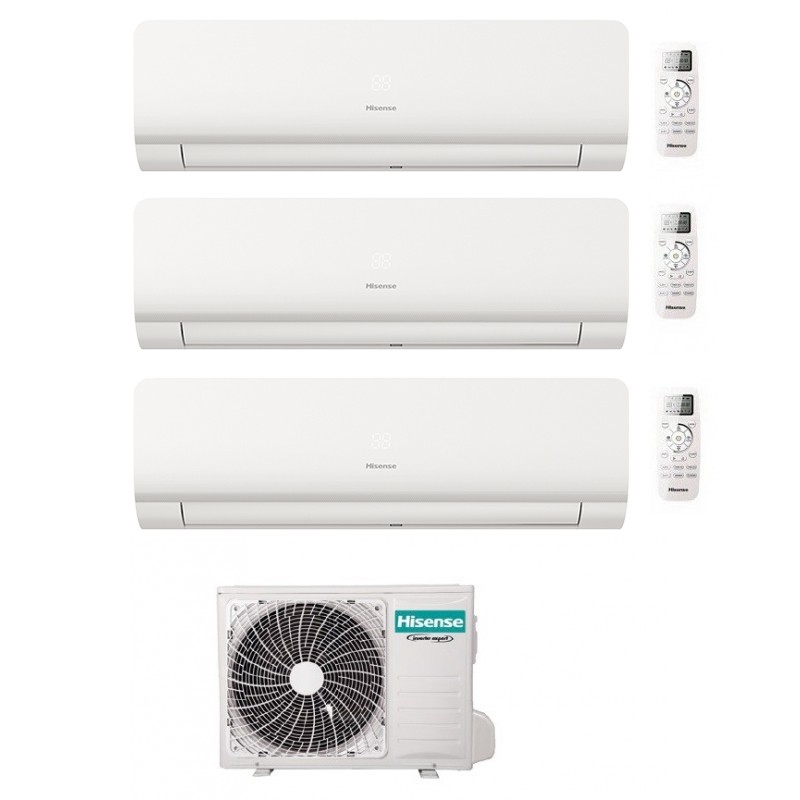 Condizionatore Hisense Trial Split New Energy 7000+12000+18000 Btu Wifi Inverter 3Amw62U4Rjc A++