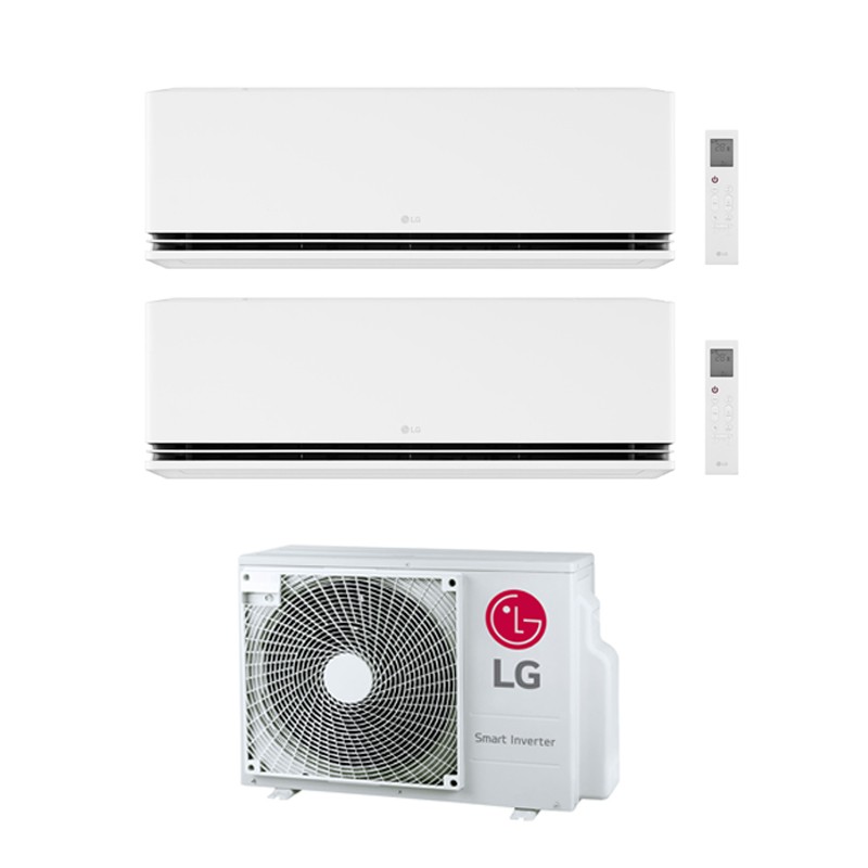 Condizionatore Lg Dual Split Dualcool Deluxe 9000+9000 Btu Wifi Inverter Mu2R15 A+++