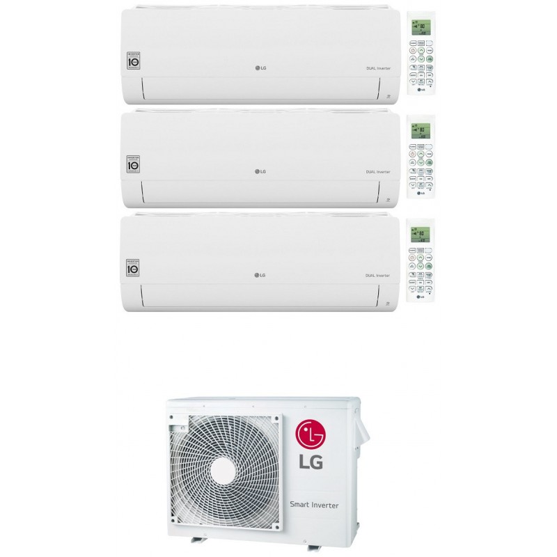 Condizionatore Lg Libero Smart Wifi R32 Trial Split Inverter 7000+7000+9000 Btu Mu3R19 A+++