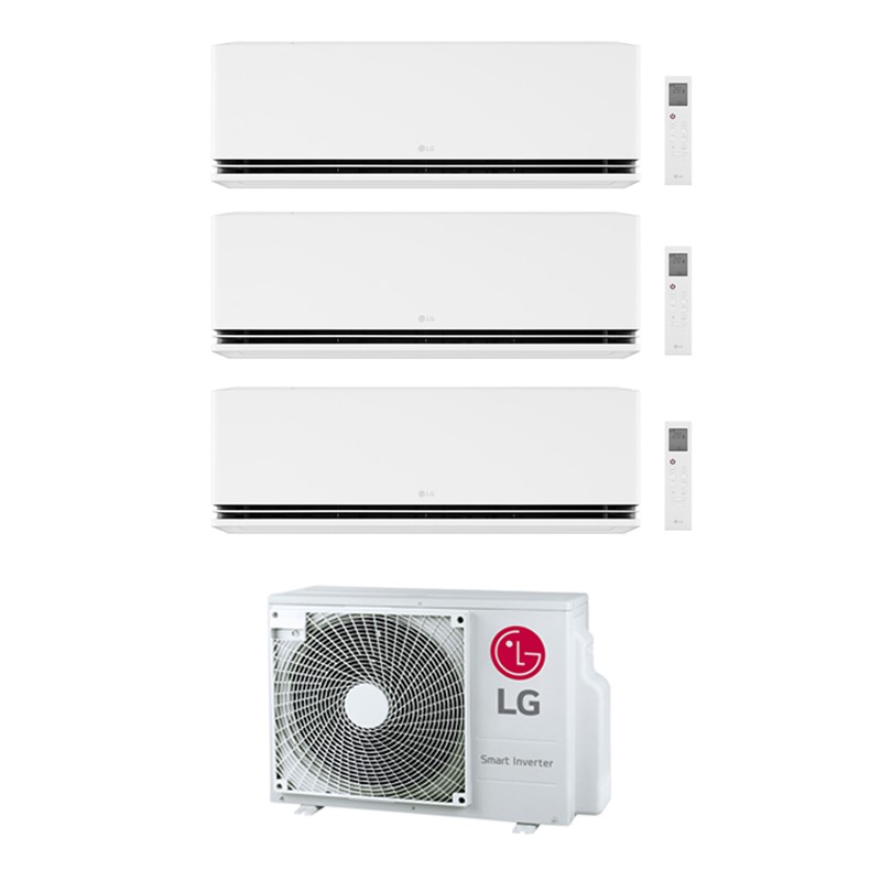 Condizionatore Lg Trial Split Dualcool Deluxe 9000+9000+9000 Btu Wifi Inverter Mu3R19 A+++