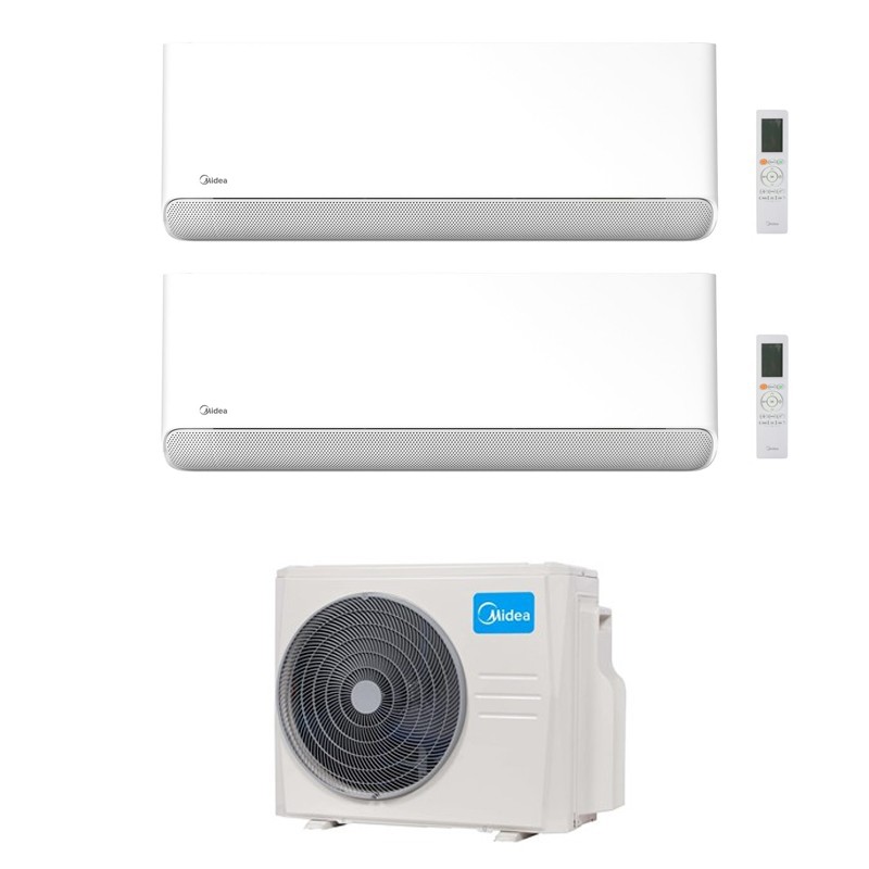 Condizionatore Midea Dual Split Breezeless 12000+12000 Btu Wifi Inverter M2Oe-18Hfn8-Q A++