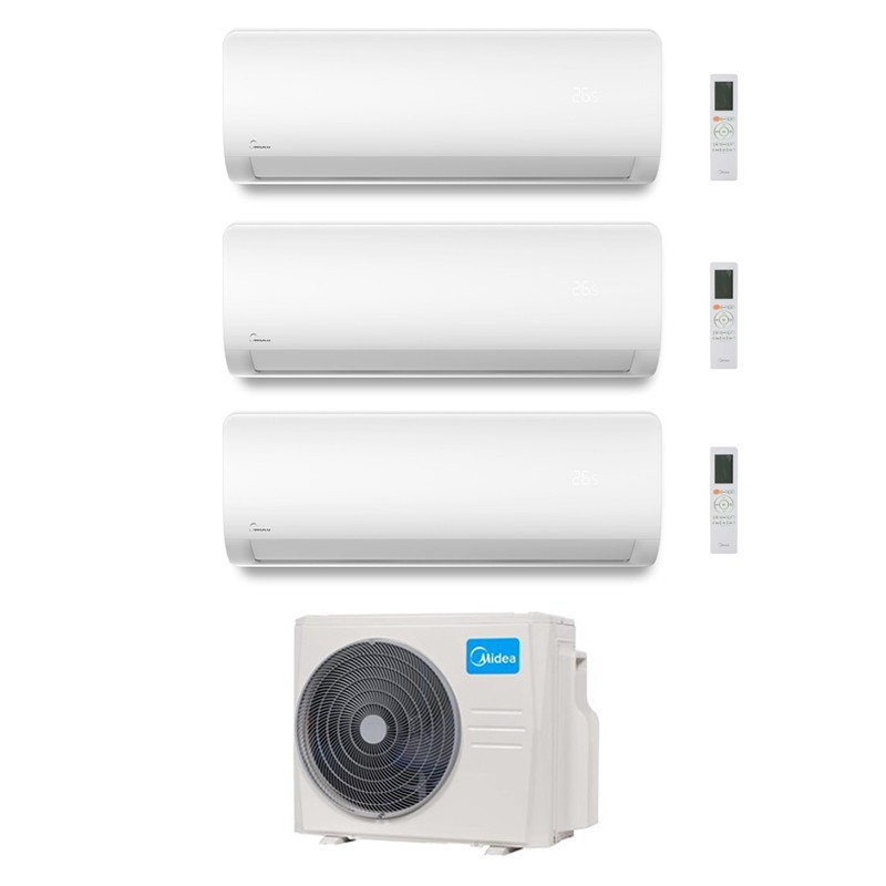 Condizionatore Midea Trial Split Xtreme Pro 12000+12000+12000 Btu Wifi Inverter M3Oa-27Hfn8-Q A++