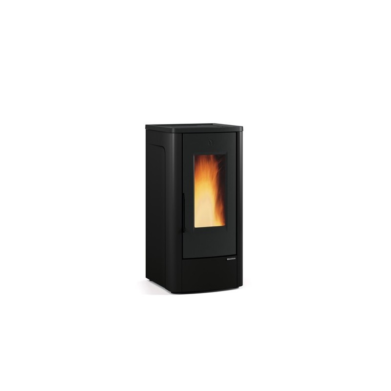 Stufa A Pellet La Nordica Extraflame Dahiana Vfs 10 Kw In Acciaio E Top In Ghisa Colore Nero Ad Aria