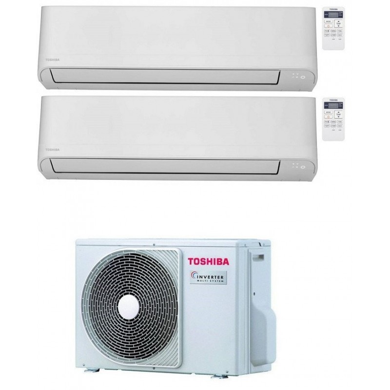 Toshiba New Seiya Condizionatore Dual Split 7000+12000 7+12 Btu Inverter R32 Ras-2M18U2Avg-E A++